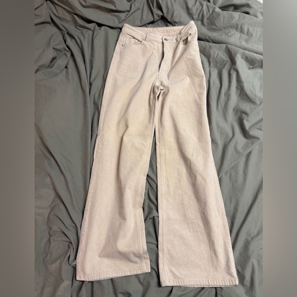 Divided Cream Flare Jeans